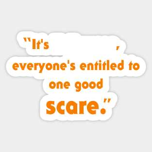 Halloween Quote Sticker